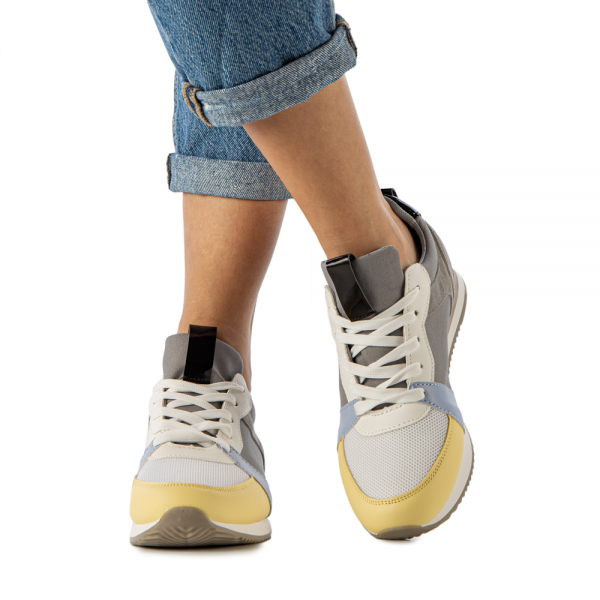 Γυναικεία αθλητικά παπούτσια  Sidney γκρί, 3 - Kalapod.gr